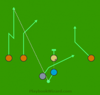 6 on 6 flag football play